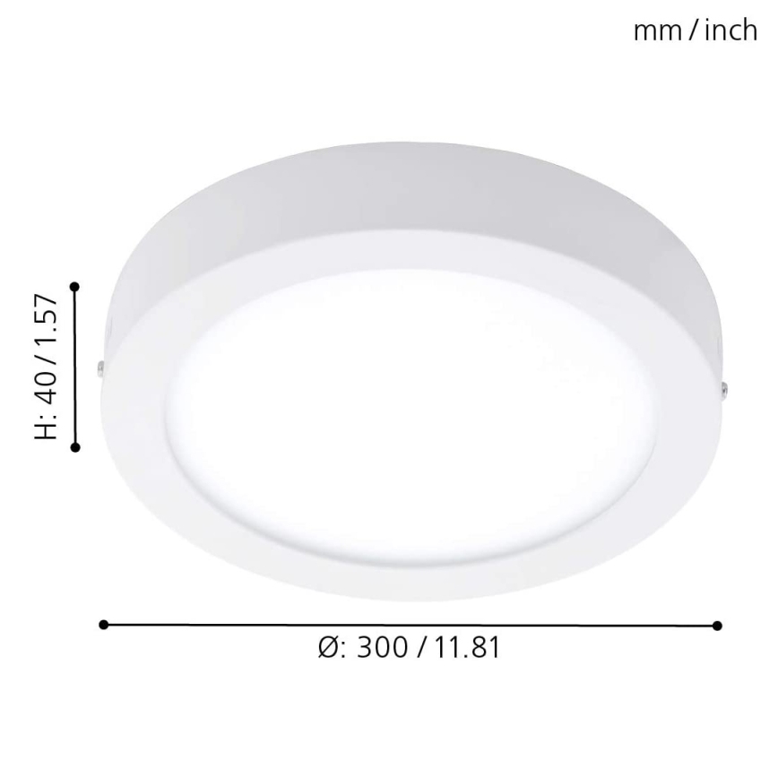 Eglo - Plafoniera LED RGBW dimmerabile FUEVA-C LED/21W/230V Ø 30 cm