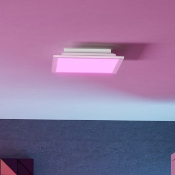 Eglo - Plafoniera LED RGBW dimmerabile LED/14W/230V 2700-6500K 30x30 cm bianca