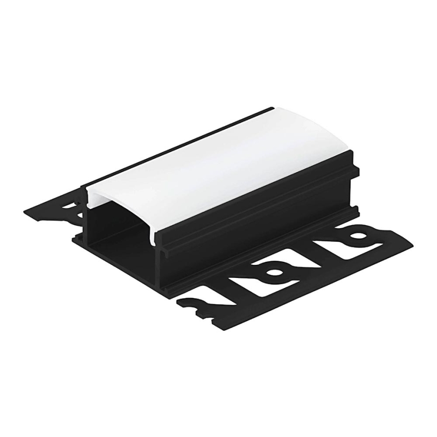 Eglo - Profilo da incasso per strisce LED 62x14x1000 mm nero