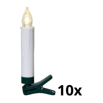 Eglo - SET 10x Illuminazione LED per albero di Natale 1xLED/0,06W/1xAAA