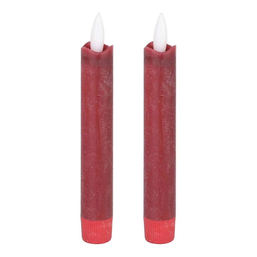 Eglo - SET 2x LED Candele LED/1xAAA 15 cm rosso