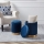 Eglo - SET 2x Pouf diam. 31,5/36 cm blu/oro