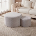 Eglo - SET 2x Pouf diam. 45,5/70 cm grigio