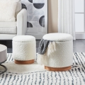 Eglo - SET 2x Sgabello diametro 30,5/37 cm bianco