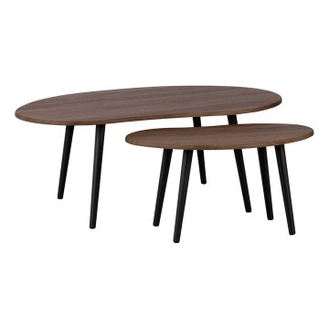 Eglo - SET 2x Tavolino d'appoggio marrone