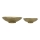 Eglo - SET 2x Vassoio decorativo diametro 28/21 cm oro