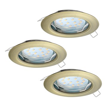 Eglo - SET 3pz Lampada LED da incasso PENETO 3xGU10-LED/3W/230V