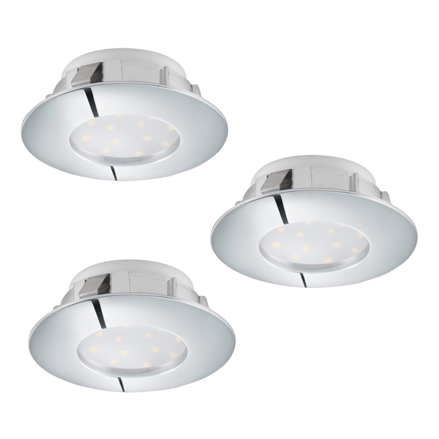 Eglo - SET 3pz Lampada LED da incasso PINEDA 1xLED/6W/230V