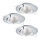 Eglo - SET 3pz Lampada LED da incasso TEDO 3xGU10-LED/5W/230V