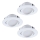 Eglo - SET 3x Lampada da incasso LED dimmerabile PINEDA 1xLED/5,5W/230V