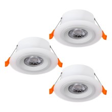 Eglo - SET 3x Lampada LED da incasso 3xLED/4,8W/230V bianco