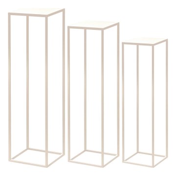 Eglo - SET 3x Portafiori color crema