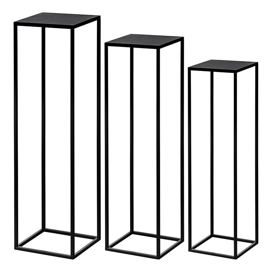 Eglo - SET 3x Supporto per piante nero