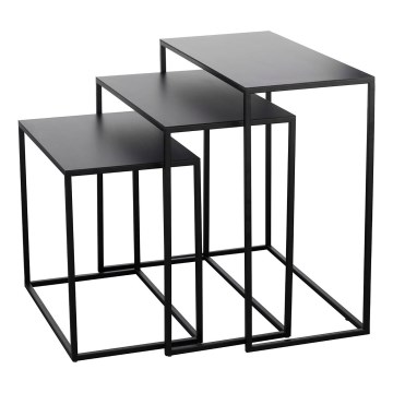 Eglo - SET 3x Tavolino nero