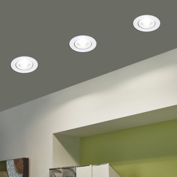 Eglo - SET 3xLED Lampada dimmerabile 3xLED/6W/230V bianco