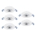 Eglo - Set 5x faretto da incasso LED/4,9W/230V 2700/4000/6500K Ø 9 cm bianco