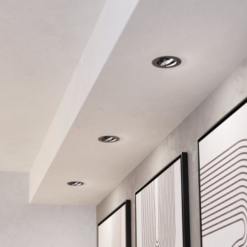 Eglo - Set da 3 faretti da incasso dimmerabili a LED/6,4W/230V Ø 8,8 cm nero