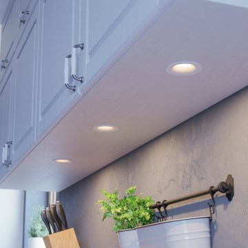 Eglo - Set da 3 faretti da incasso dimmerabili LED/4,8W/230V Ø 8,8 cm bianco