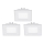 Eglo - Set da 3 faretti da incasso LED FUEVA 1 LED/2,7W/230V 8,5x8,5 cm