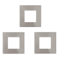 Eglo - Set da 3 faretti LED da incasso FUEVA, LED/2,7W/230V, 8,5x8,5 cm