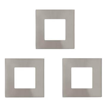 Eglo - Set da 3 faretti LED da incasso FUEVA, LED/2,7W/230V, 8,5x8,5 cm