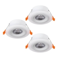 Eglo - Set da 3 faretti LED da incasso LED/4,8W/230V bianco