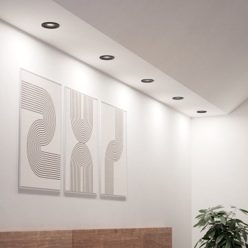 Eglo - Set da 5 faretti da incasso a LED 4,8W 230V 2700/4000/6500K, nero