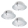 Eglo - Set di 3 faretti da incasso a LED PINEDA LED/4,9W/230V