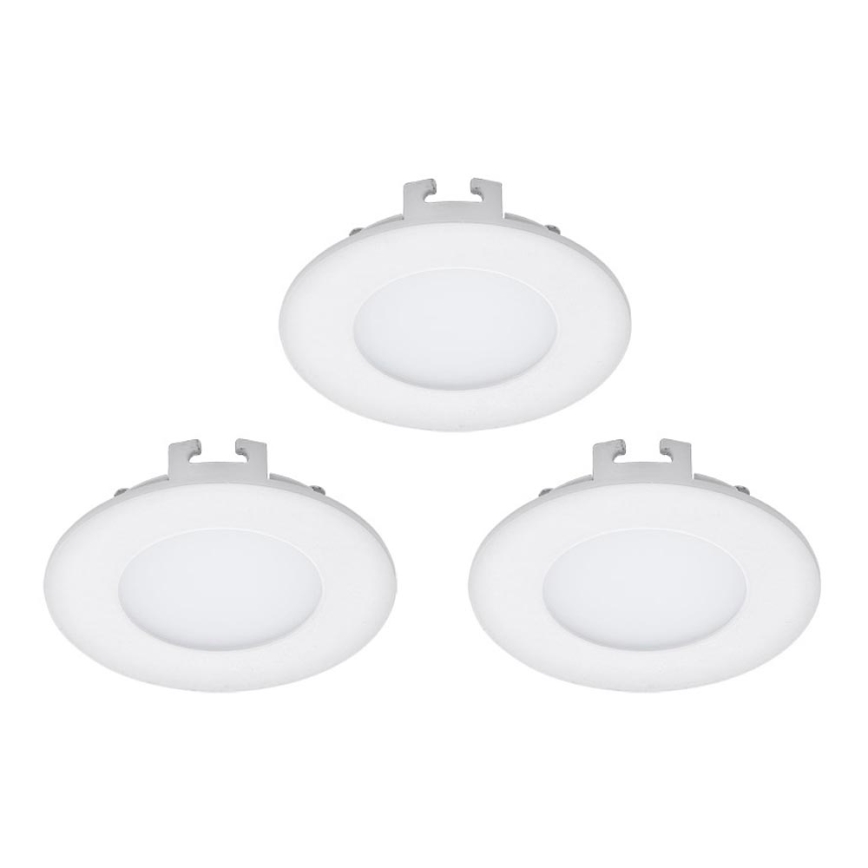 Eglo - Set di 3 faretti da incasso LED FUEVA 1 1xLED/2,7W/230V Ø 8,5 cm