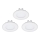 Eglo - Set di 3 faretti da incasso LED FUEVA 1 1xLED/2,7W/230V Ø 8,5 cm