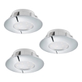 Eglo - Set di 3 faretti LED da incasso PINEDA LED/6W/230V
