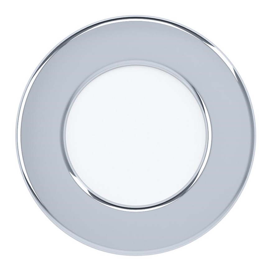 Eglo - Spot da incasso per bagno a LED, 2,7W, 230V, IP44, Ø 8,6 cm