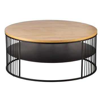 Eglo - Tavolino 36x80 cm marrone/nero - FSC certificato