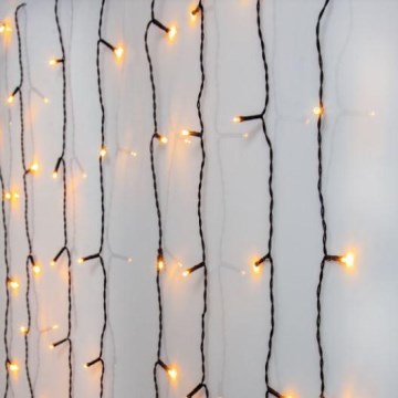 Eglo - Tenda luminosa LED da esterno 120xLED 1,3m IP44 bianco caldo