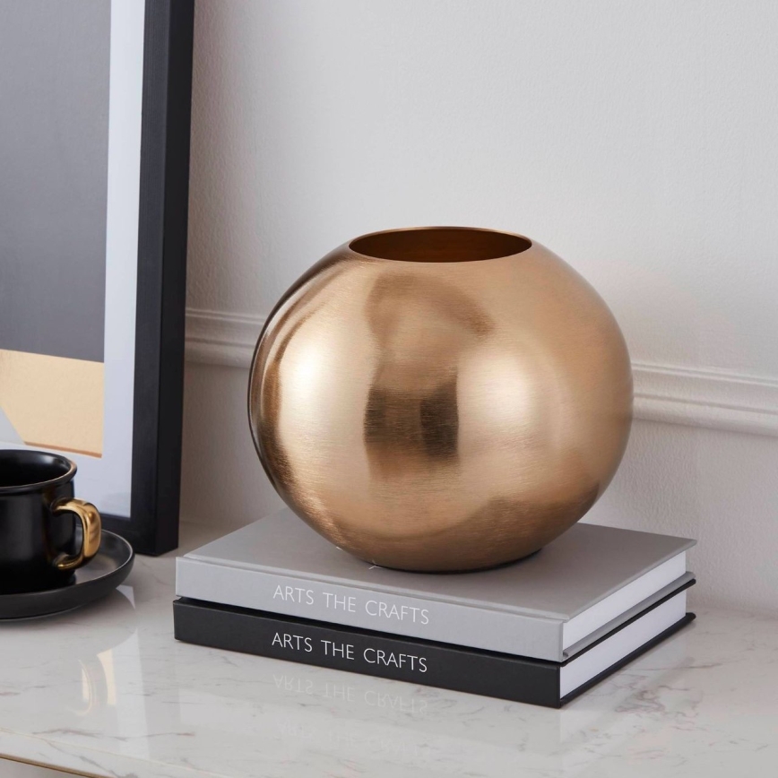 Eglo - Vaso in metallo 16,5x18 cm oro