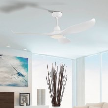 Eglo - Ventilatore a soffitto LED LED/15W/230V + T