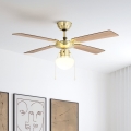 Eglo - Ventilatore da soffitto 1xE27/60W/230V oro