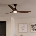 Eglo - Ventilatore da soffitto LED/19W/230V 3000/4000/5000K Ø 132 cm marrone + telecomando