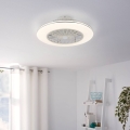 Eglo - Ventilatore da soffitto LED dimmerabile 3xLED/12,6W/230V 2700-6500K Ø 55 cm bianco + telecomando