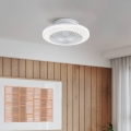 Eglo - Ventilatore da soffitto LED dimmerabile 3xLED/12,6W/230V 2700-6500K Ø 55 cm bianco + telecomando