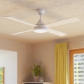 Eglo - Ventilatore LED da soffitto dimmerabile LED/20W/230V + TC bianco