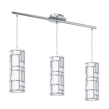 Eglo - Vetro di ricambio per lampadario e lampada BAYMAN bianco/cromo lucido