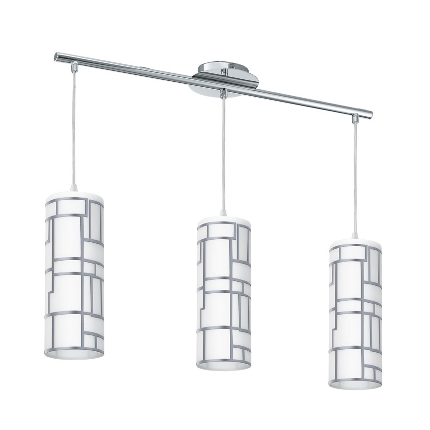 Eglo - Vetro di ricambio per lampadario e lampada BAYMAN bianco/cromo lucido