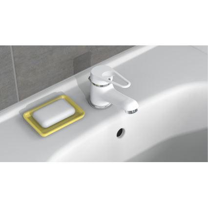 Eisl NI075SCR - Rubinetto per lavabo SPEED bianco/cromato lucido