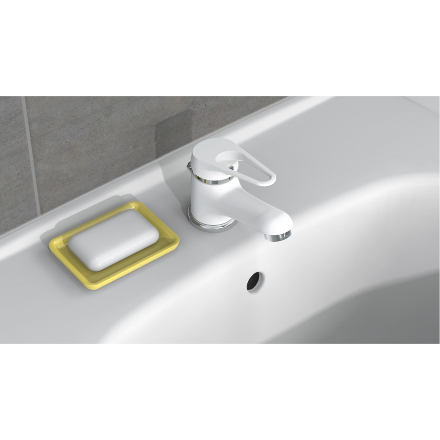 Eisl NI075SCR - Rubinetto per lavabo SPEED bianco/cromato lucido