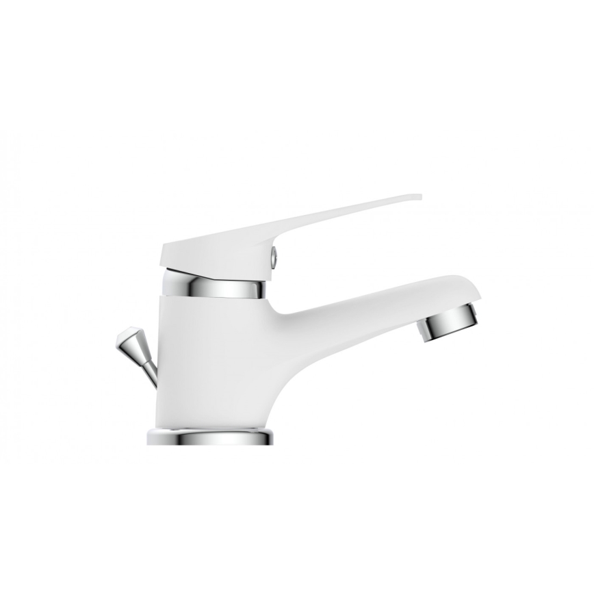 Eisl NI075SCR - Rubinetto per lavabo SPEED bianco/cromato lucido