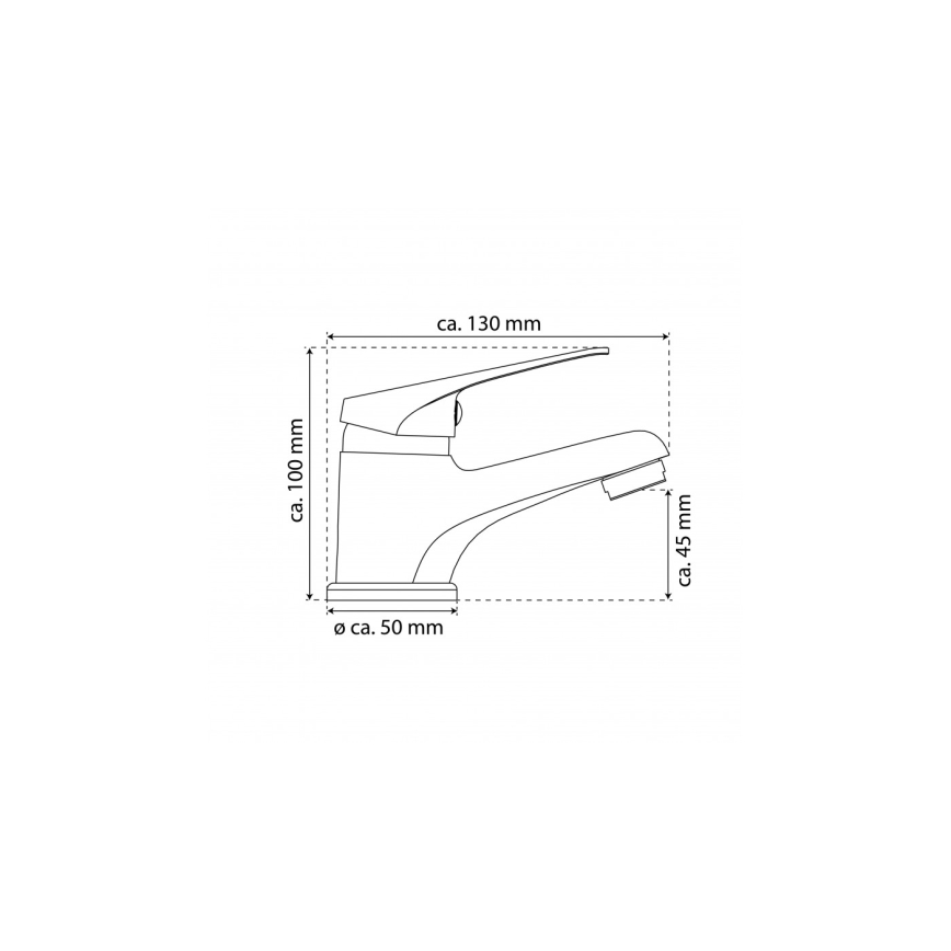 Eisl NI075SCR - Rubinetto per lavabo SPEED bianco/cromato lucido