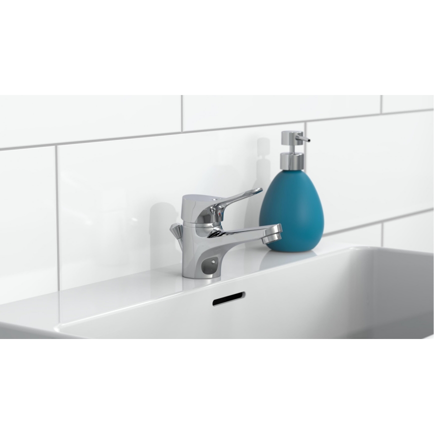 Eisl NI075VECR - Miscelatore per lavabo + piletta con troppopieno VERONA, cromo lucido
