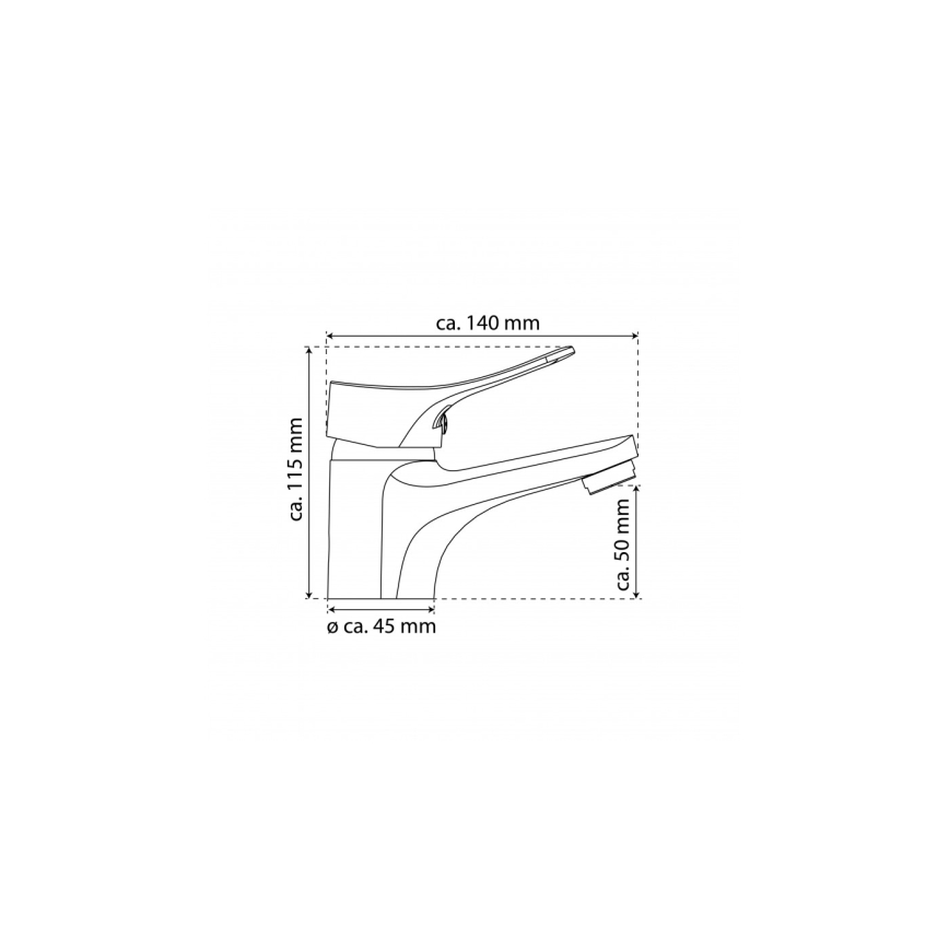 Eisl NI075VECR - Miscelatore per lavabo + piletta con troppopieno VERONA, cromo lucido