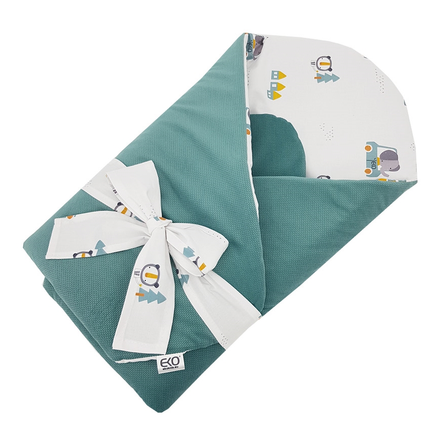 EKO - Coperta fasciante in cotone CARS 75x75 cm